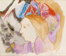 Young Girl And Flowers - Odilon Redon