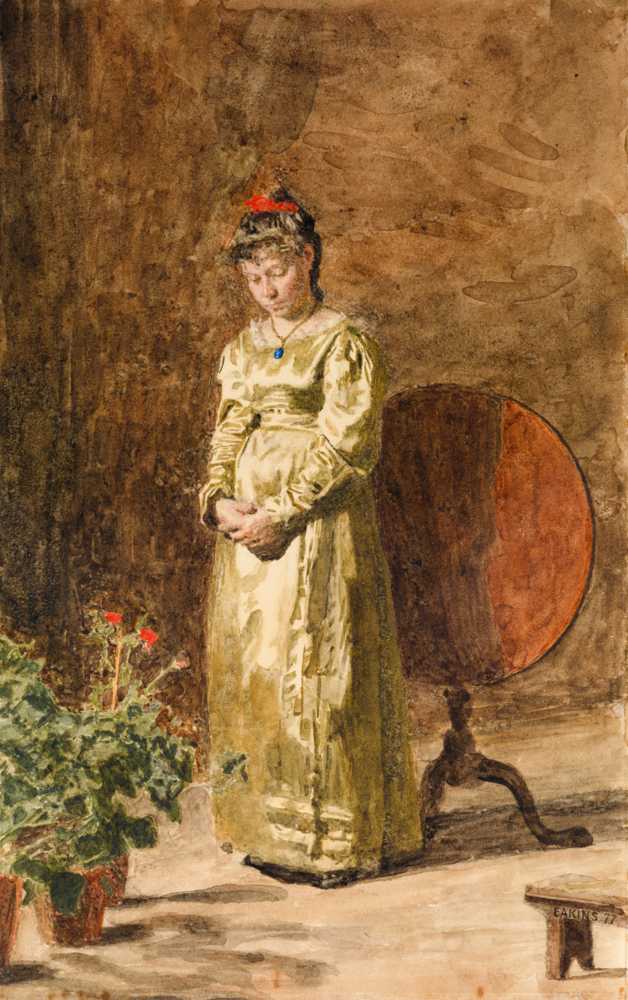 Young Girl Meditating (1877) - Thomas Eakins