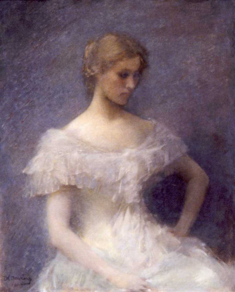 Young Girl Seated (1896) - Thomas Dewing