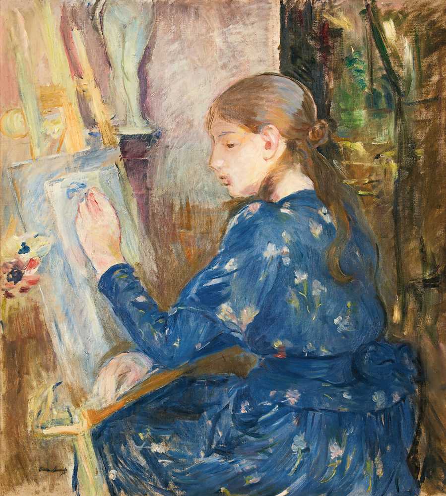 Young Girl Writing (1891) - Berthe Morisot