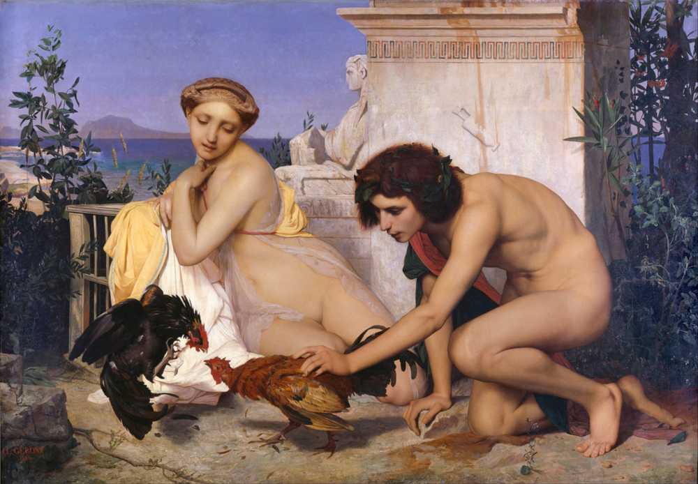 Young Greeks Attending a Cock Fight (1846) - Jean-Leon Gerome
