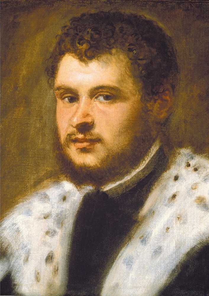 Young Man with a Beard (ca. 1555) - Jacopo Tintoretto