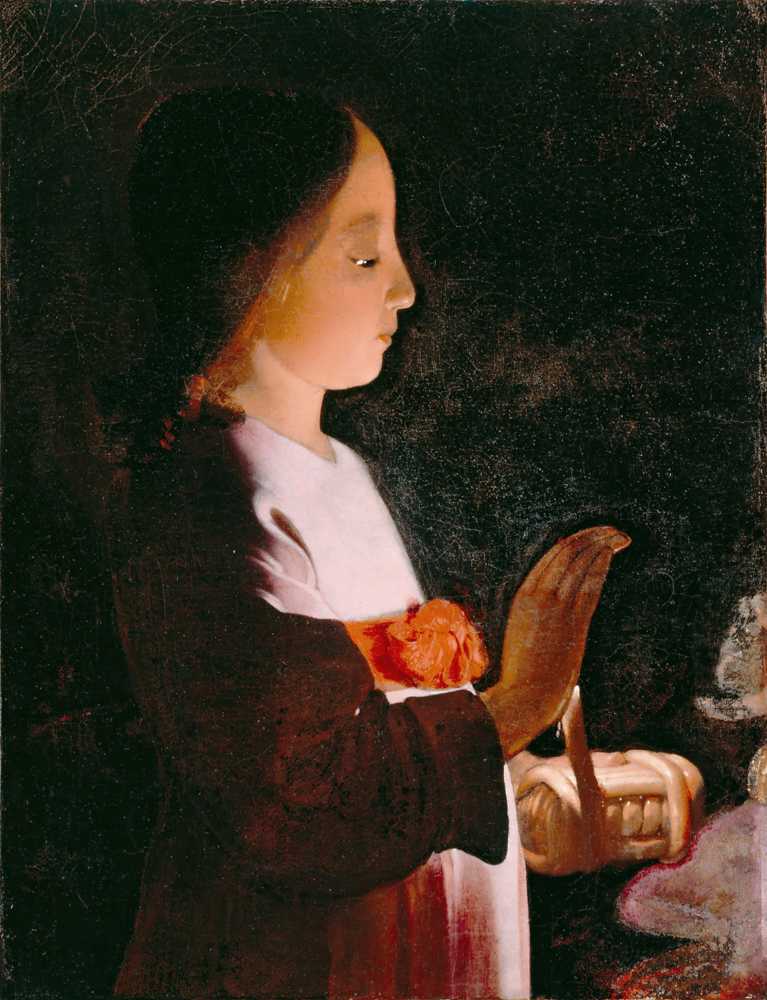 Young Virgin Mary (ca. 1640) - Georges de La-Tour