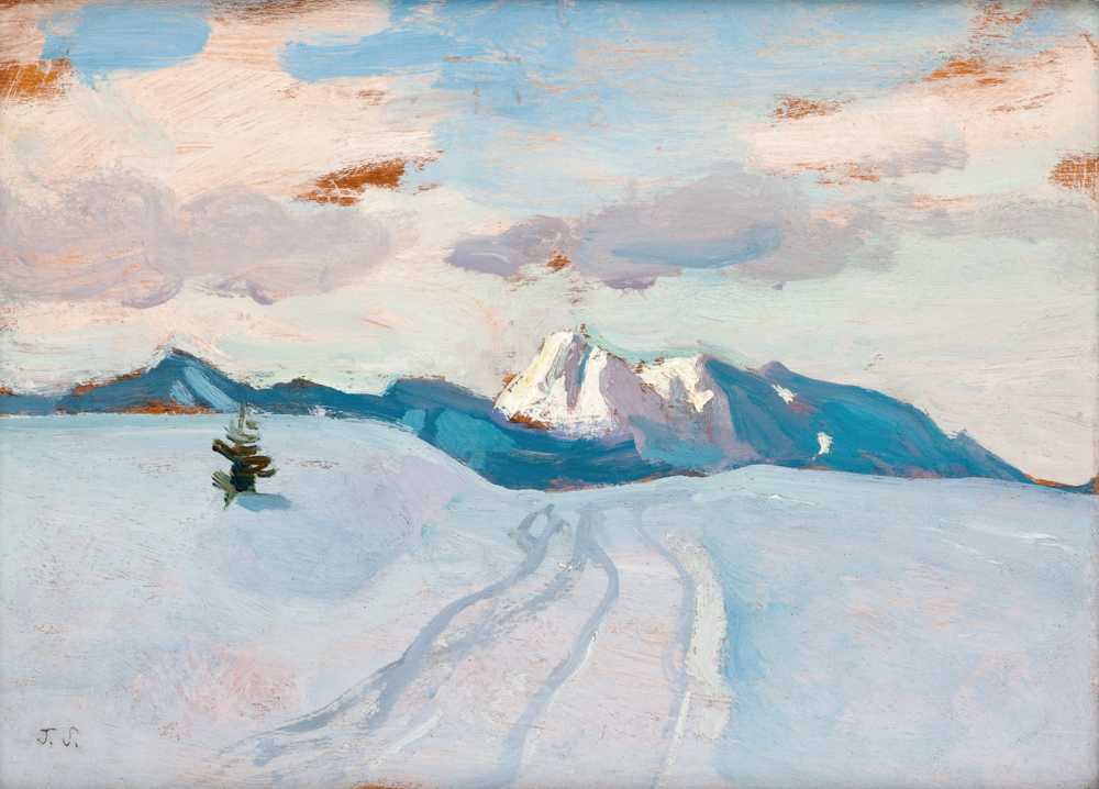 Zakopane in Winter (1906) - Jan Stanisławski