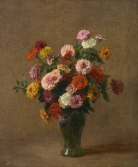Zinnias (circa 1897) - Henri Fantin-Latour